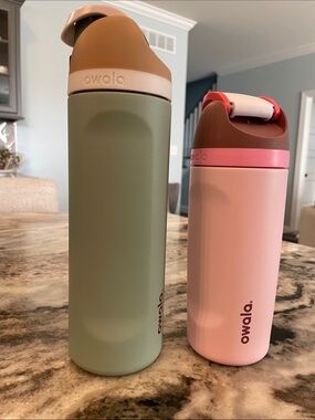 Owala Duo Insulated Bottles - Sage Green & Dusty Pink